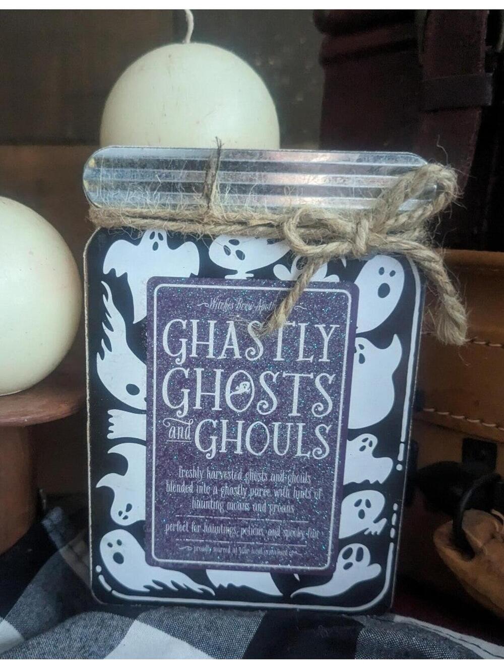 Ghastly ghosts and ghouls Halloween decoration